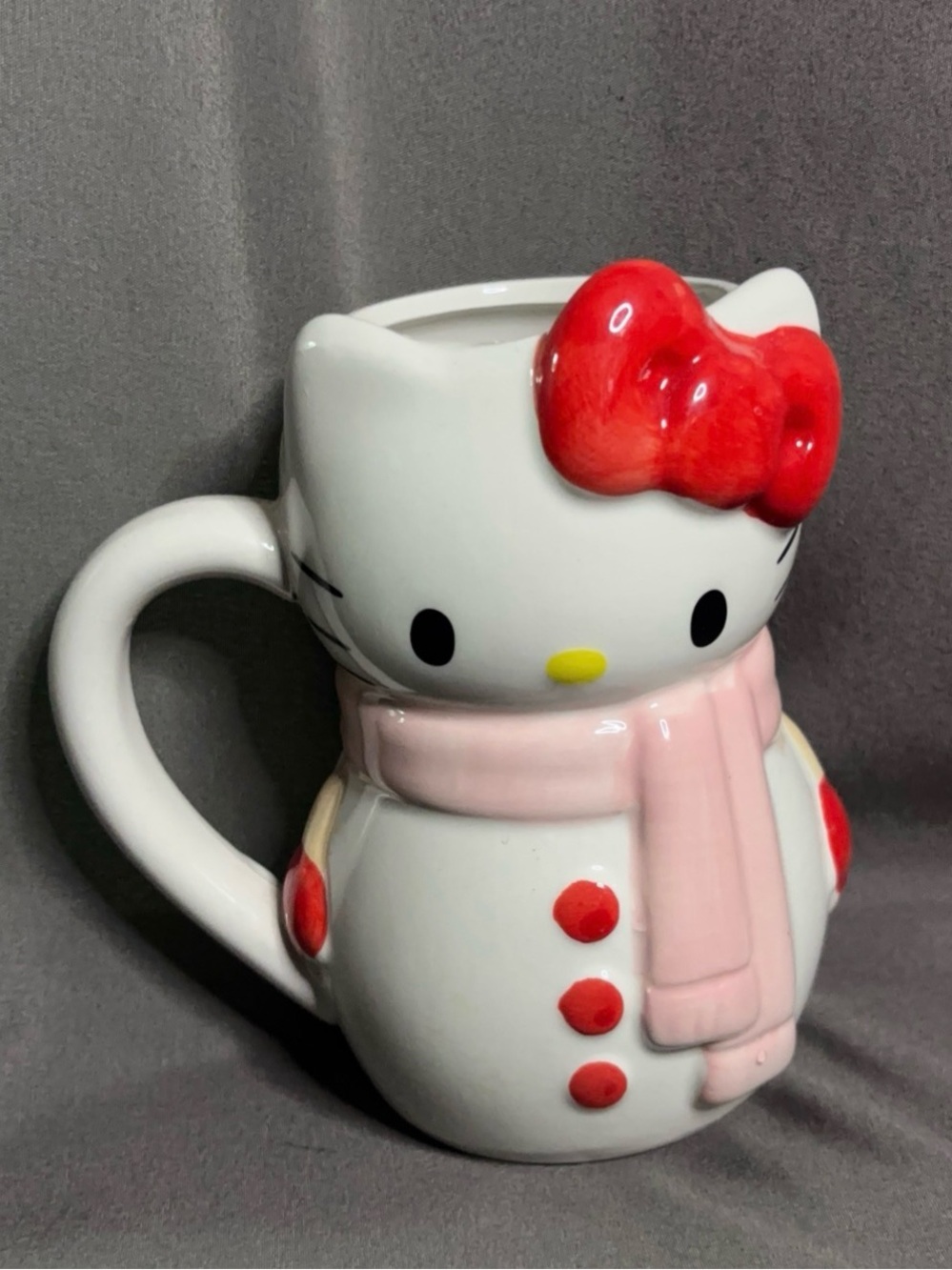 2024 Holiday - 3D Snowman Hello Kitty Ceramic Mug